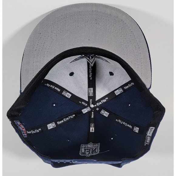 Dallas Cowboys New Era Blue Adjustable Snapback Hat Side Split NFL Football Cap - Picture 7 of 9